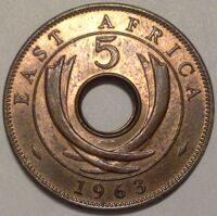 5 центов 1963 Британская Восточная Африка
