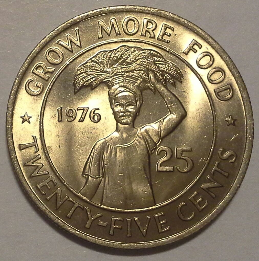 25 центов 1976 Либерия.ФАО