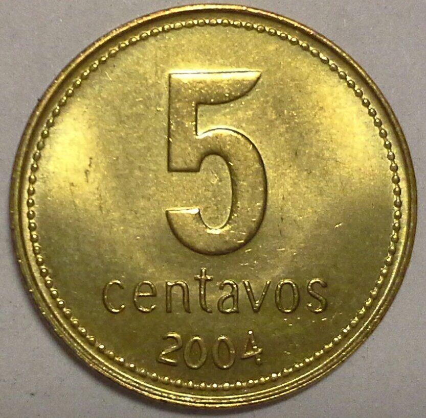 5 сентаво 2004 Аргентина