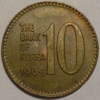 10 вон 1969 Южная Корея