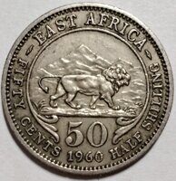 50 центов 1960 Британская Восточная Африка