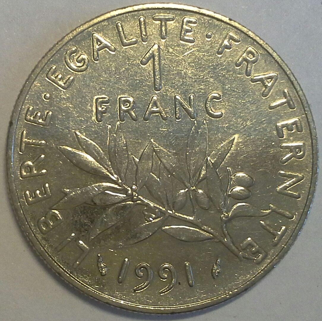 Французский франк к рублю. 1 Франк Франция. 1 Франк. Франция 1978 Жак. Монета 1 Франк. Французские деньги.