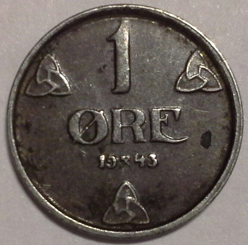 1 эре 1943 Норвегия. Оккупация