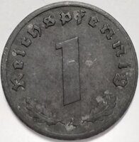 1 рейхпфенниг 1945 А  Германия. 3-й Рейх