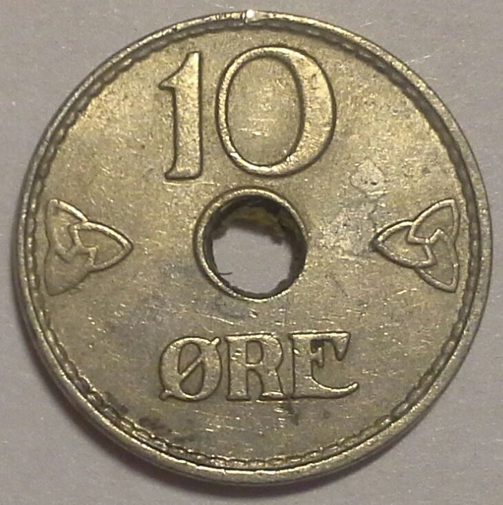 10 эре 1937 Норвегия