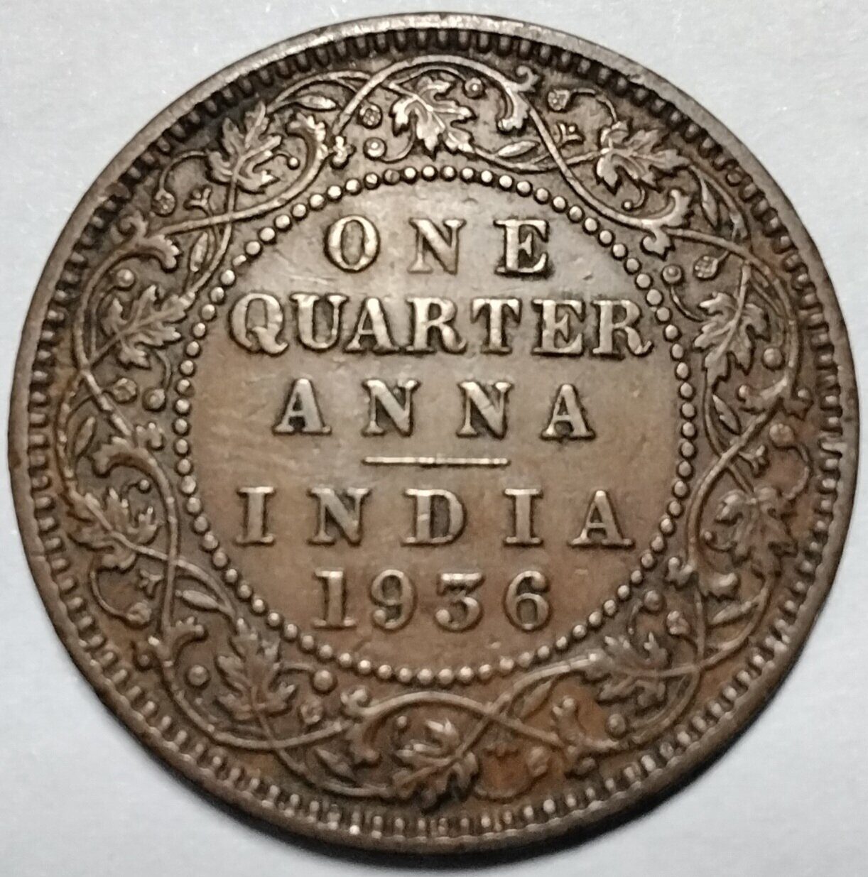 1/4 анны 1936 С Британская Индия