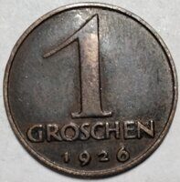 1 грош. 1926. Австрия