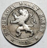 5 сантим 1895 Бельгия. DER BELGEN