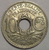 10 сантимов 1938 Франция