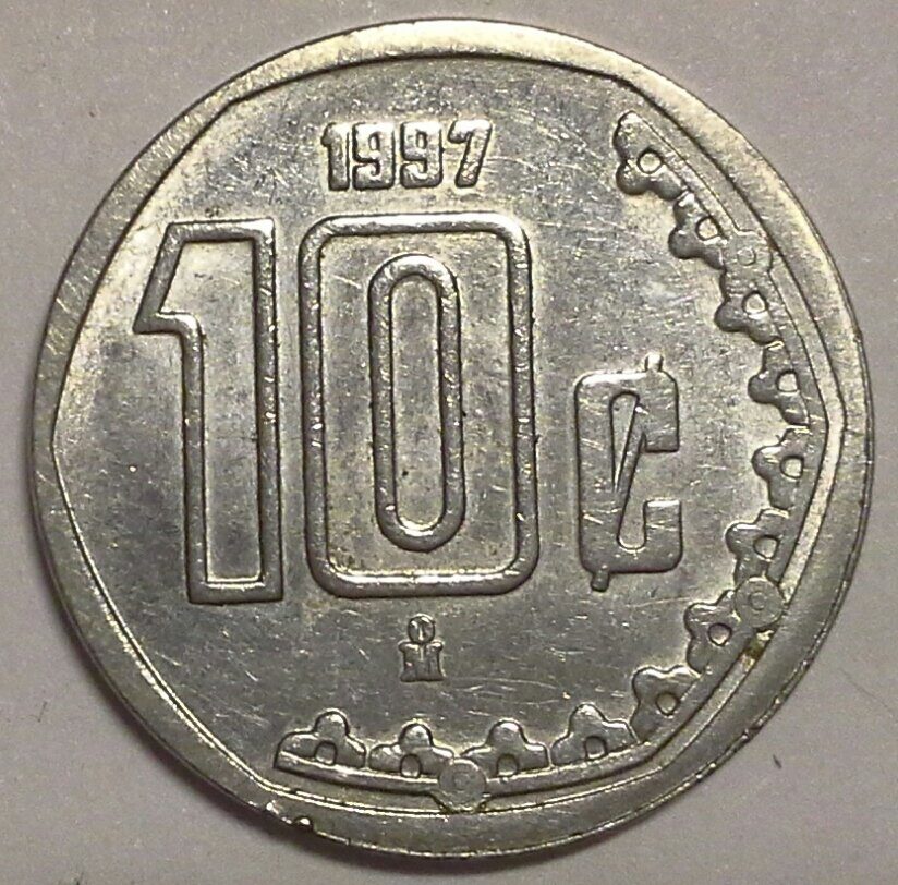 10 сентаво 1997 Мексика