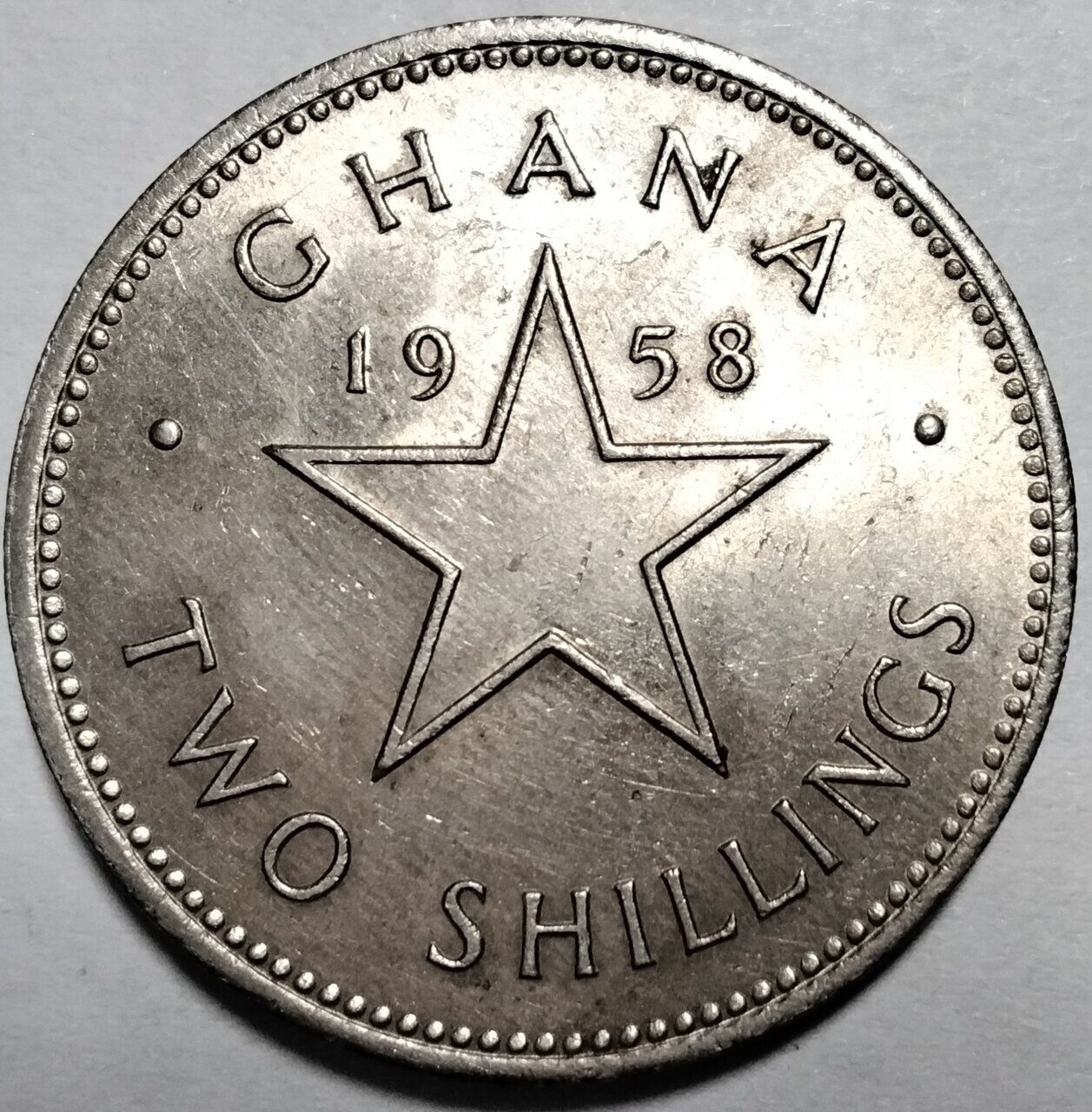 2 шиллинга 1958 Гана