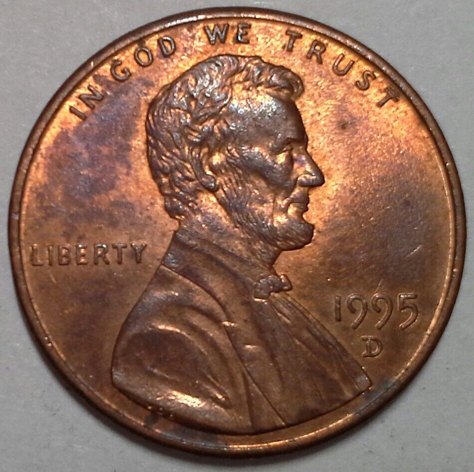1 цент 1995 D США